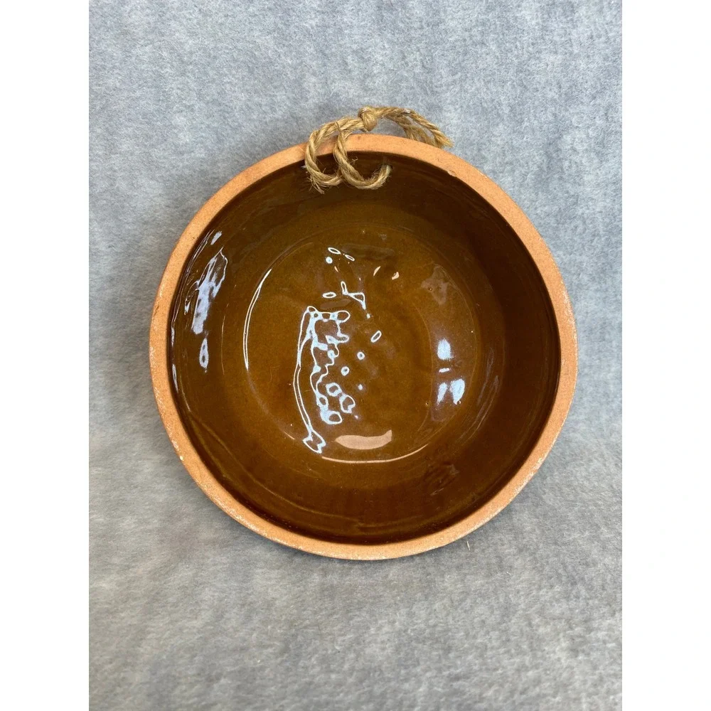 Terracotta Pineapple Embossed‎ Vintage Mold Round Hanging Kitchen Decor Rustic
